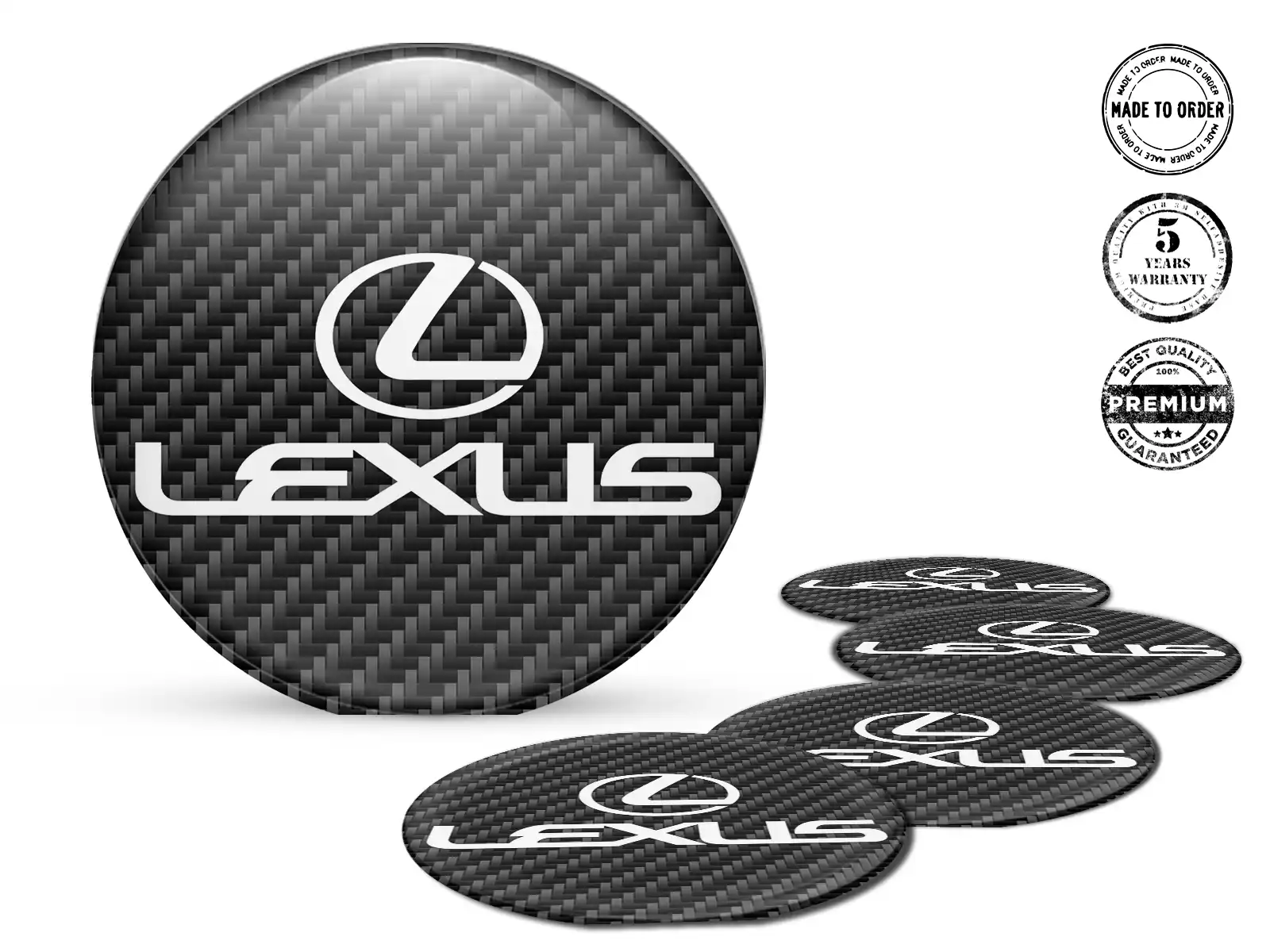 Lexus Pegatina de Silicona Logo Calcomanías de Rueda de Lujo